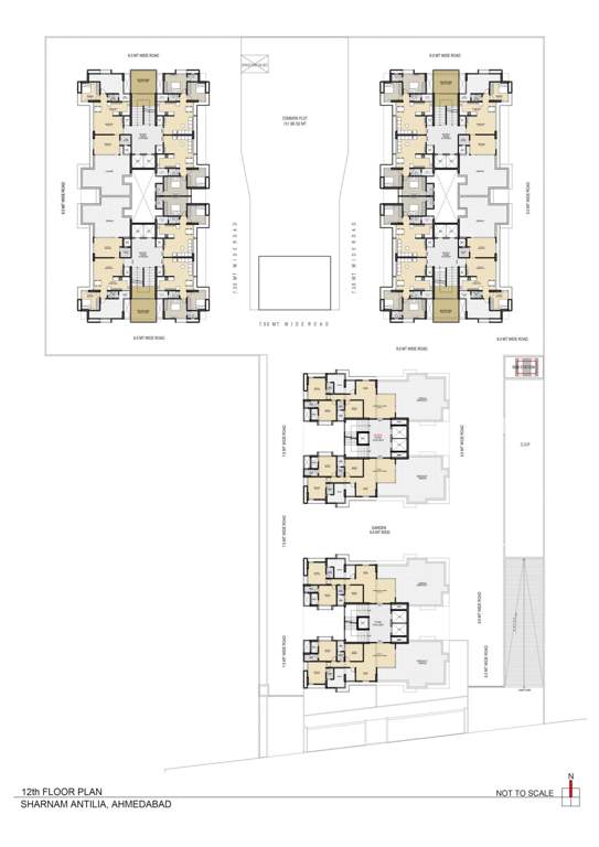  sharnam antlia BLOCK A, B, C, D, E And F Cluster Plan for 12th Floor