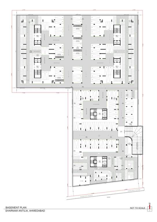  sharnam antlia BLOCK A, B, C, D, E And F Cluster Plan for Basement Floor Plan