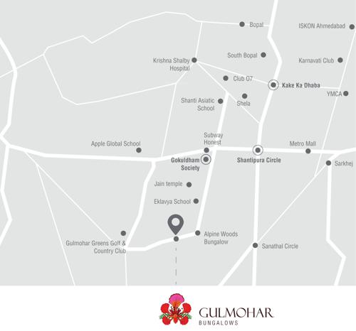  gulmohar-bungalows Location Plan