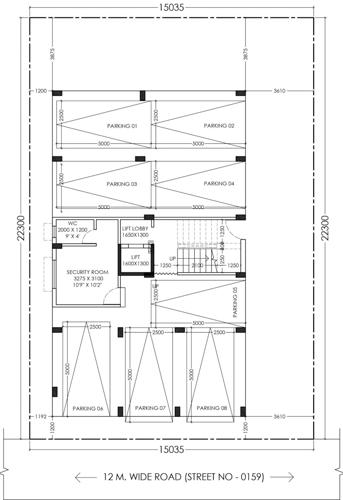  pearl-co-operative-housing-society Pearl Co operative Housing Society Cluster Plan For Ground Floor