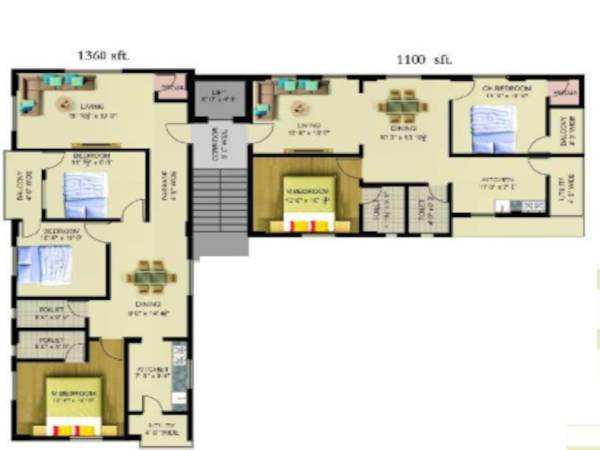  dharmala-enclave DHARMALA ENCLAVE Cluster Plan from ground to 4th Floor