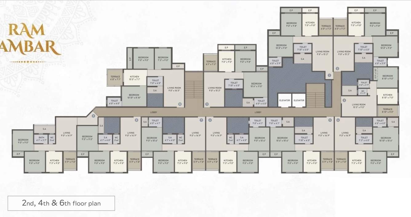  ram ambar TYPE A Cluster Plan