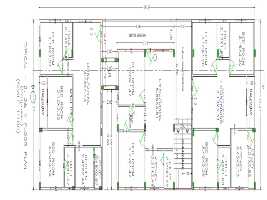  srirama vinayagar avenue Srirama Vinayagar Avenue Cluster Plan from  to 4th Floor