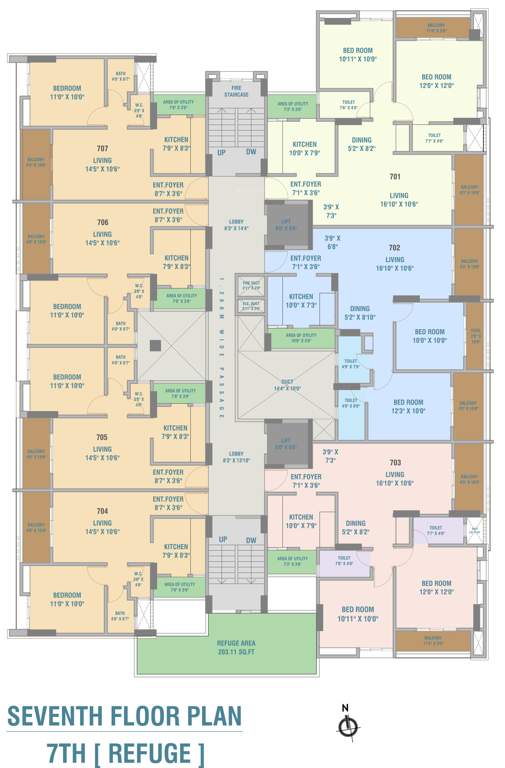  eastwoods Eastwoods Cluster Plan for 7th Floor