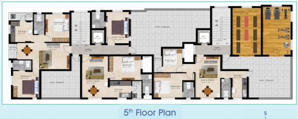  saindhavi Saindhavi Cluster Plan for 5th Floor