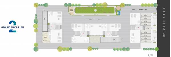  texas-2 Block A, B, C And D Cluster Plan for ground Floor