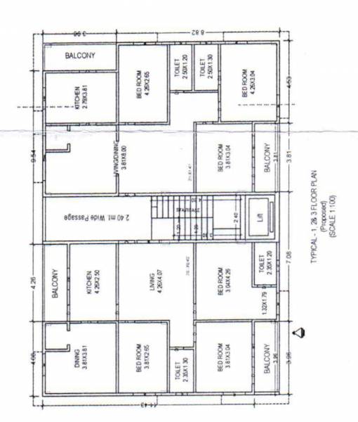 Jayabharath Constructions Cluster Plan from 1st to 3rd Floor jayabharath-constructions Jayabharath Constructions Cluster Plan from 1st to 3rd Floor