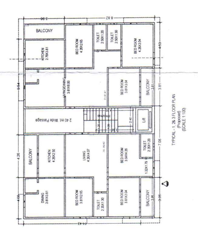  jayabharath constructions Jayabharath Constructions Cluster Plan from 1st to 3rd Floor