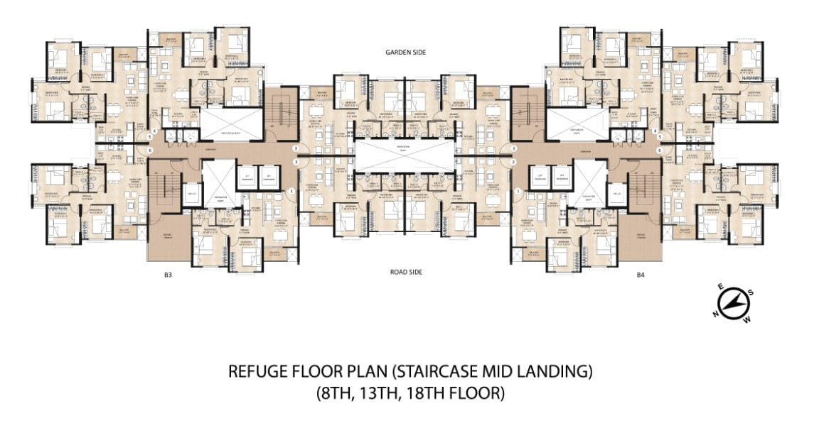  howrah tower b3 and b4 western heights a and b Cluster Plan