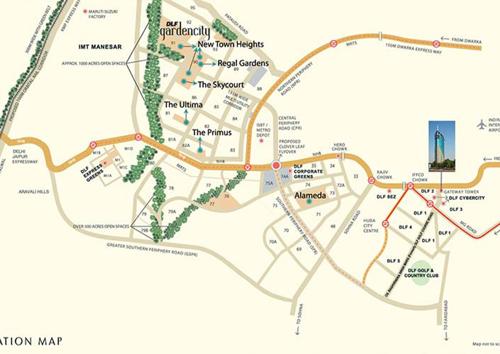 Location Plan independent-floor-at-dlf-garden-city Location Plan