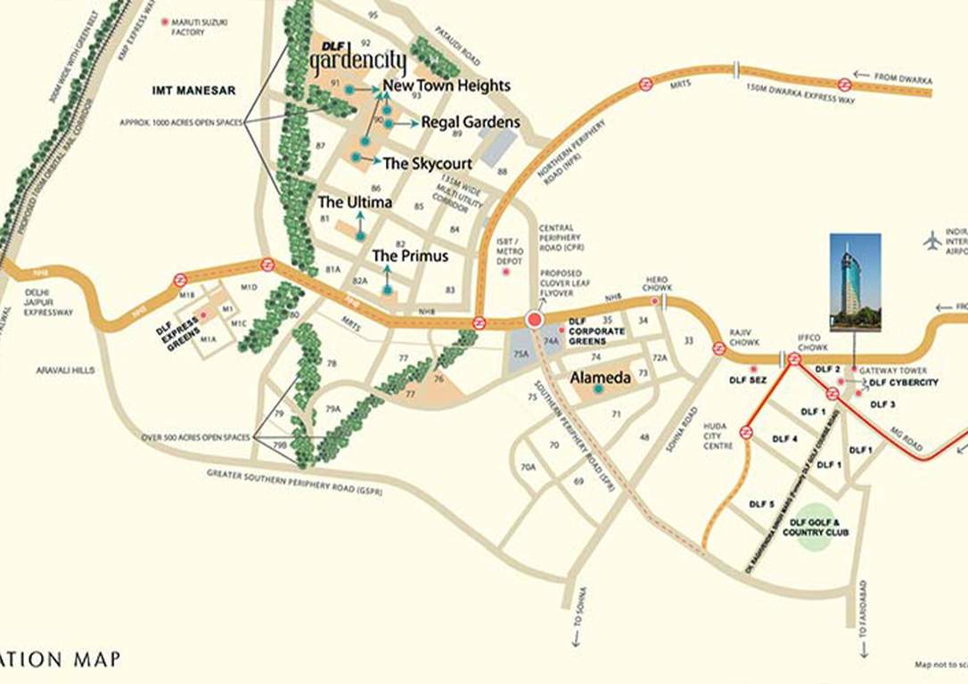  independent floor at dlf garden city Location Plan