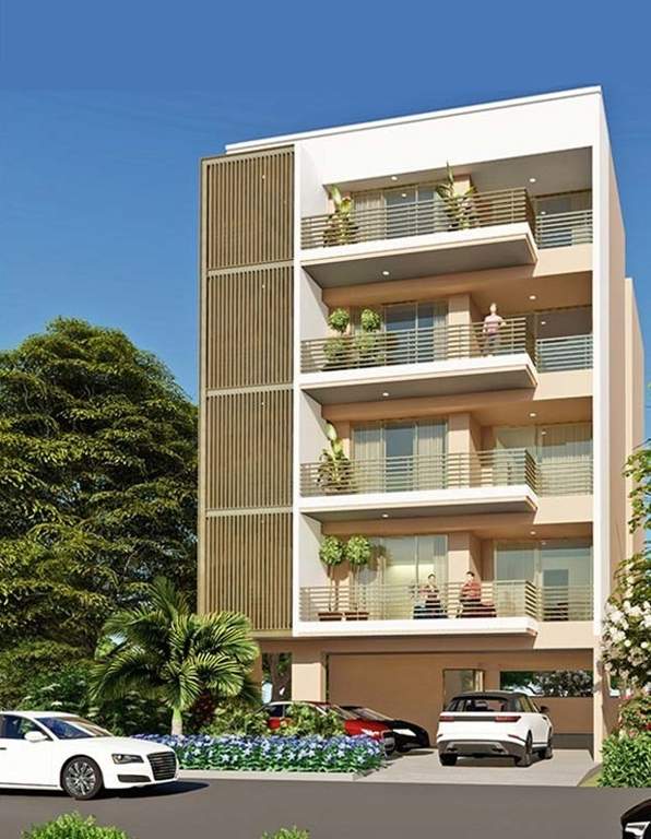  independent floor at dlf garden city Elevation