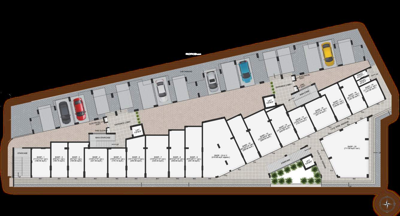  bhagirath mangalam Bhagirath Mangalam Cluster Plan for ground Floor