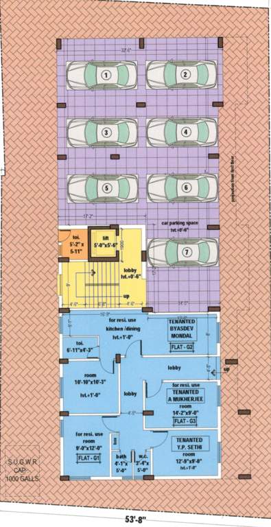  jyotirmoyee enclave Jyotirmoyee Enclave Cluster Plan For Ground Floor