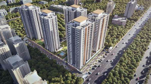 Elevation main of Trident Embassy Reso