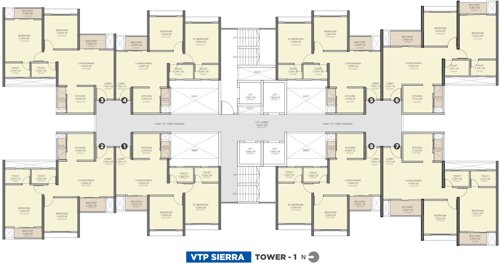  sierra-phase-1 Tower 1 Cluster Plan From 2nd To 26th Floor