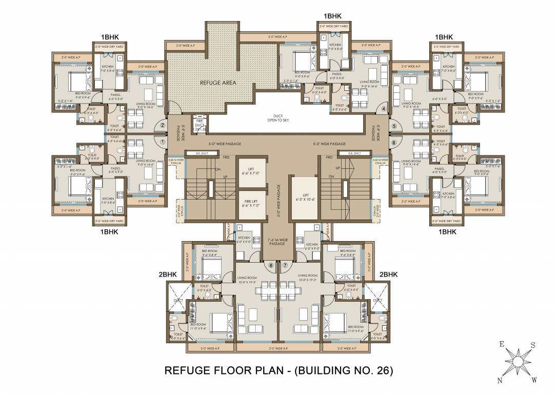  virar gardens phase 2 Building Number 23 Cluster Plan