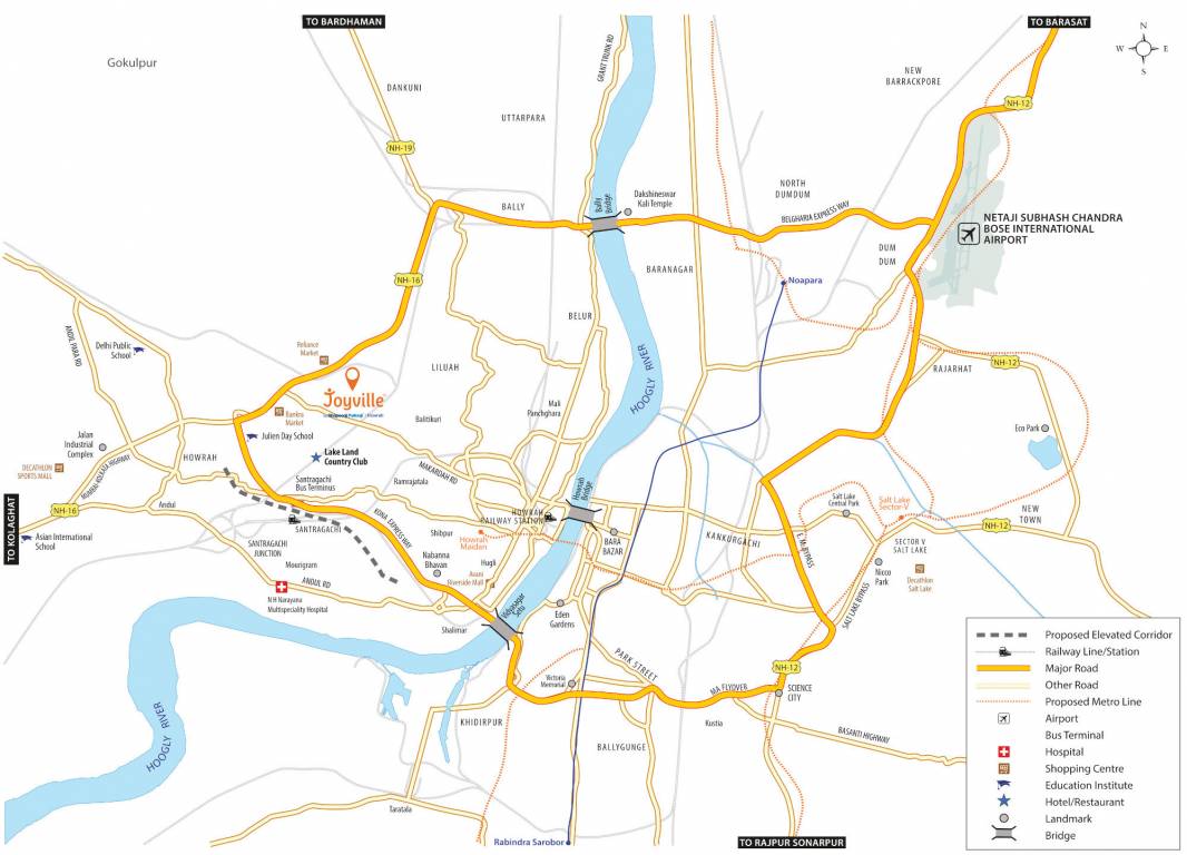  joyville howrah tower b6 b7 summit a and b Location Plan