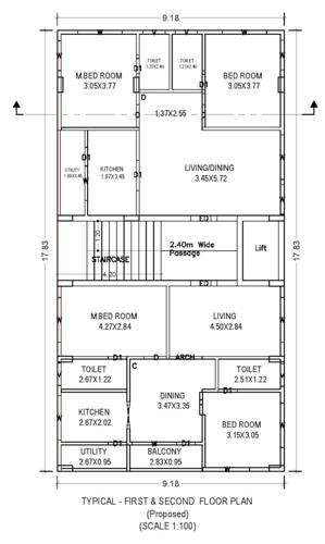  sri-sai-srinivasa-royal-homes Sri Sai Srinivasa Royal Homes Cluster Plan from 1st to 2nd Floor