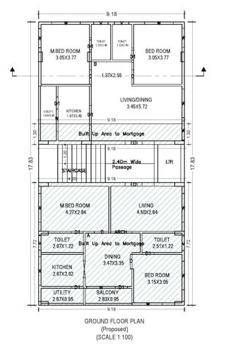  sri-sai-srinivasa-royal-homes Sri Sai Srinivasa Royal Homes Cluster Plan from ground to 4th Floor