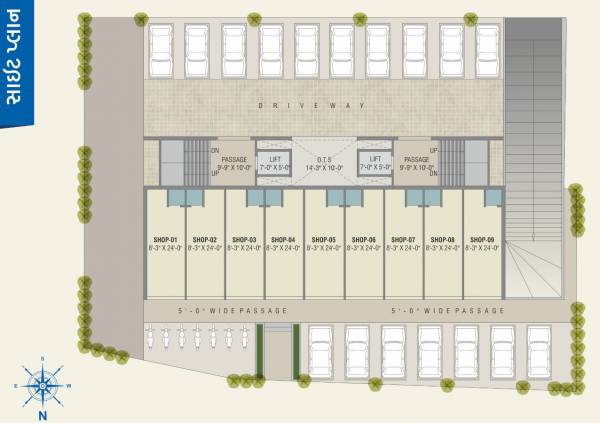  mannat-heights Tower B & C Cluster Plan for ground Floor