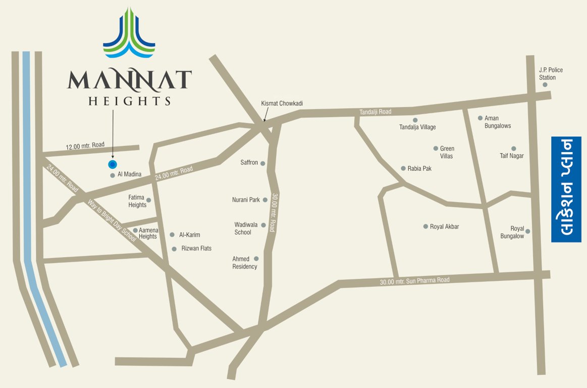 mannat heights Location Plan