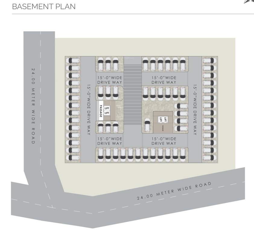 mayur 44 Mayur 44 Cluster Plan for Basement Floor