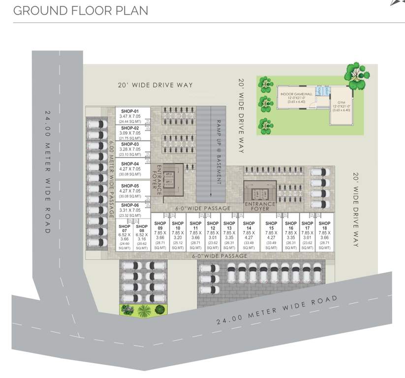  mayur 44 Mayur 44 Cluster Plan for ground Floor