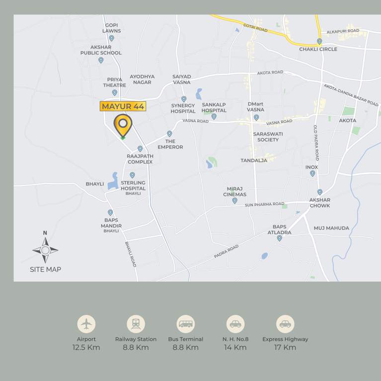  mayur 44 Location Plan