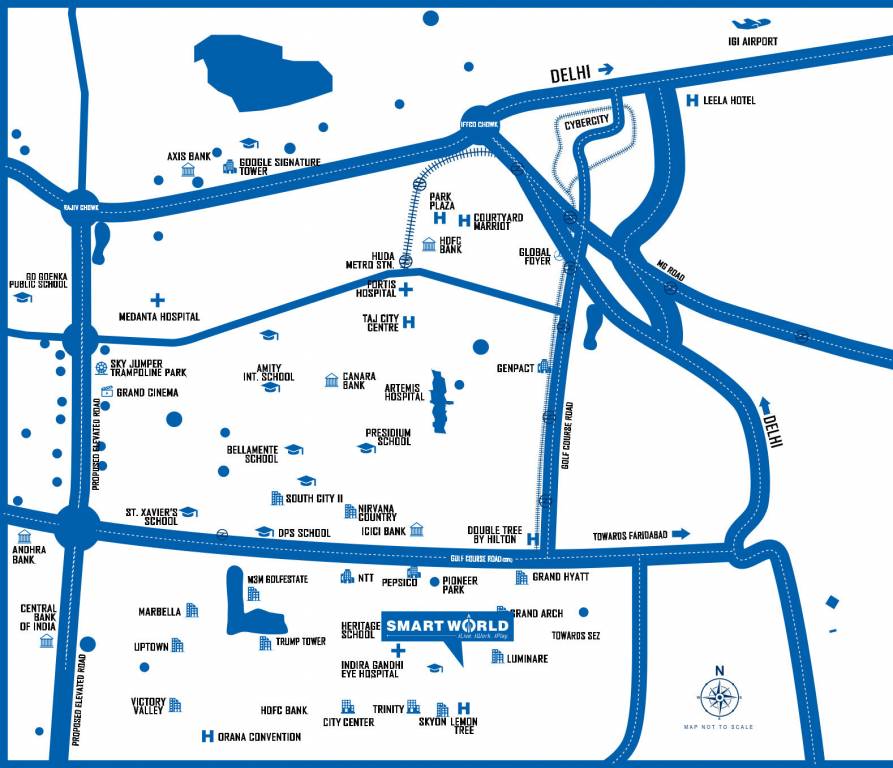 smartworld orchard Location Plan