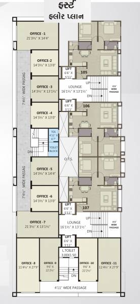  icon Ramkunj Icon Cluster Plan for 1st Floor