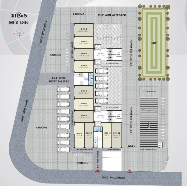 icon Ramkunj Icon Cluster Plan for ground Floor