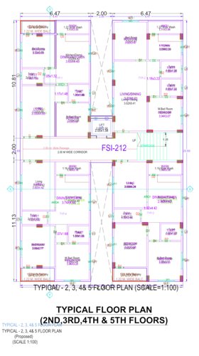  lake-front-block-17 Lake Front Block 17 Cluster Plan from 2nd,3rd,4th,5th to 6th Floor