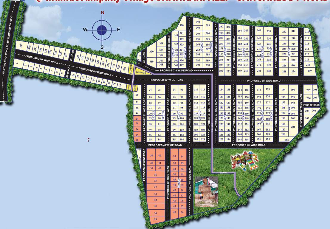  sree shankarpally hills Layout Plan