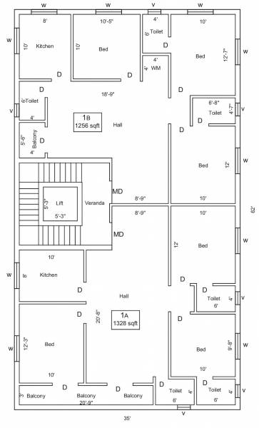  ss-srirams SS Srirams Cluster Plan For 1st Floor