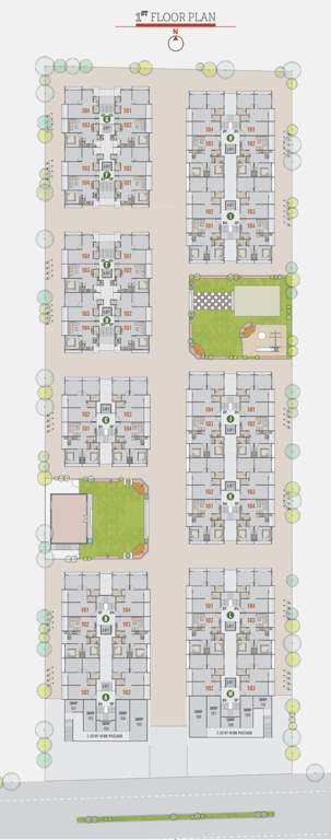  varniraj valley Block A, B, C, D, E, F, G, H, I, J, K, L And M Cluster Plan for 1st Floor