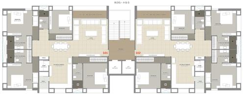  the-capital-phase-1 Tower A And G Cluster Plan from 1st to 14th Floor