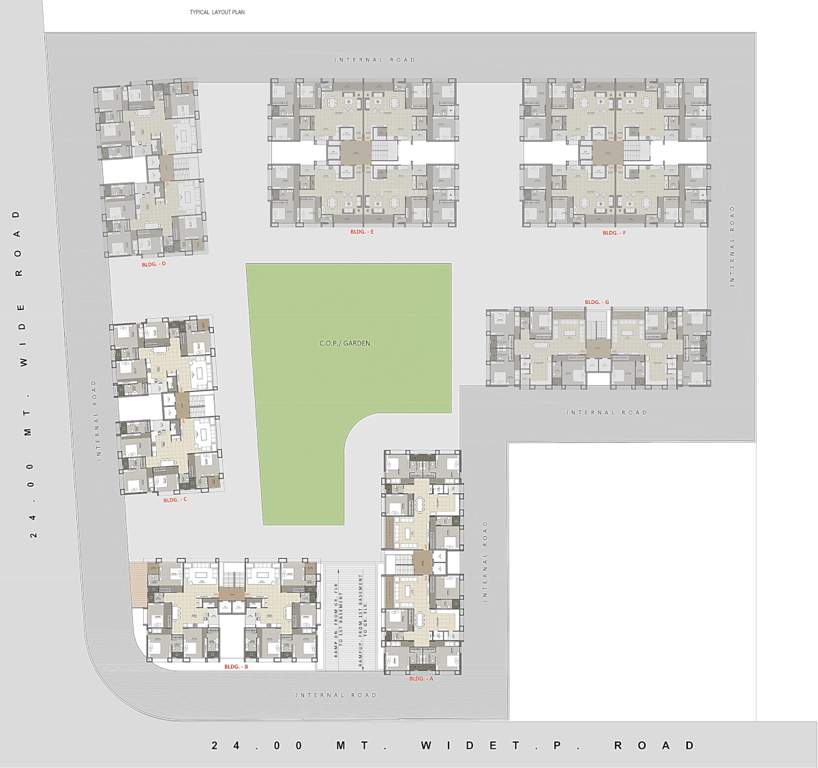  the capital phase 1 Tower A, B And C Cluster Plan from 1st to 14th Floor
