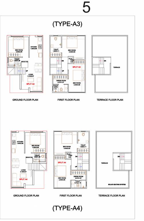 bungalows Cluster Plan