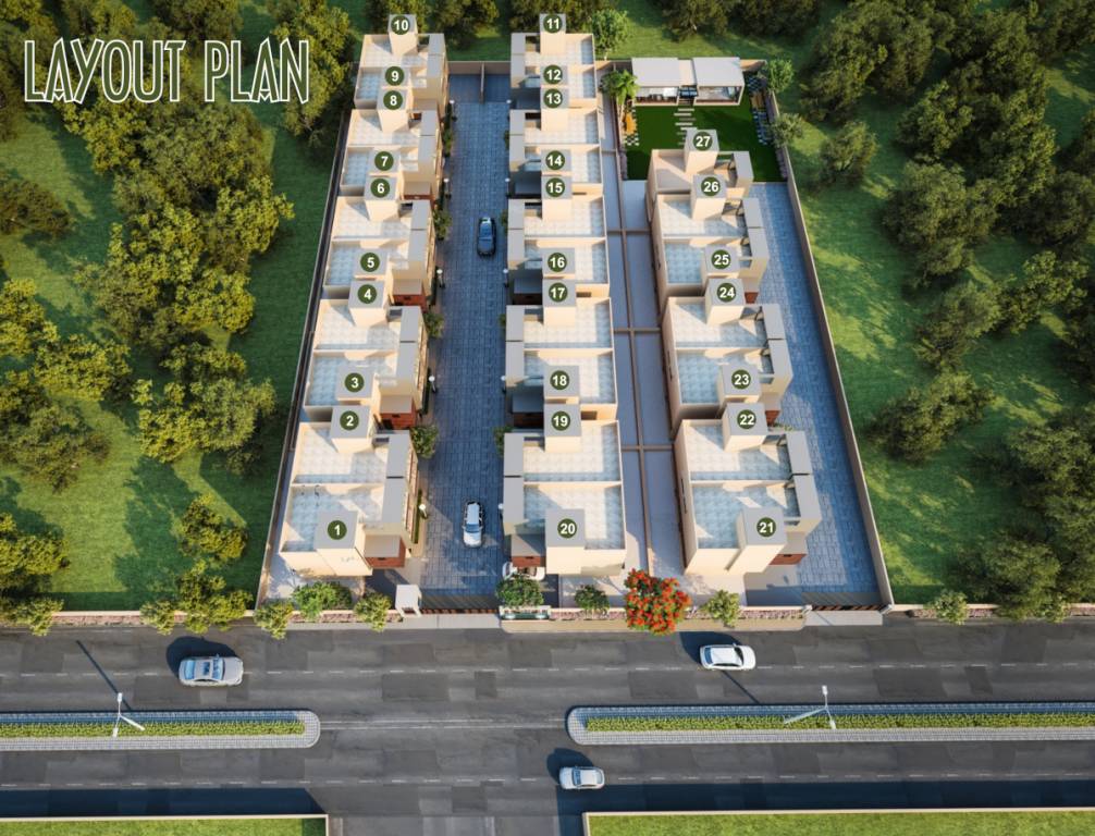 bungalows Layout Plan