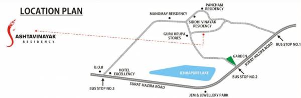 Location Plan ashta-vinayak-residency Location Plan