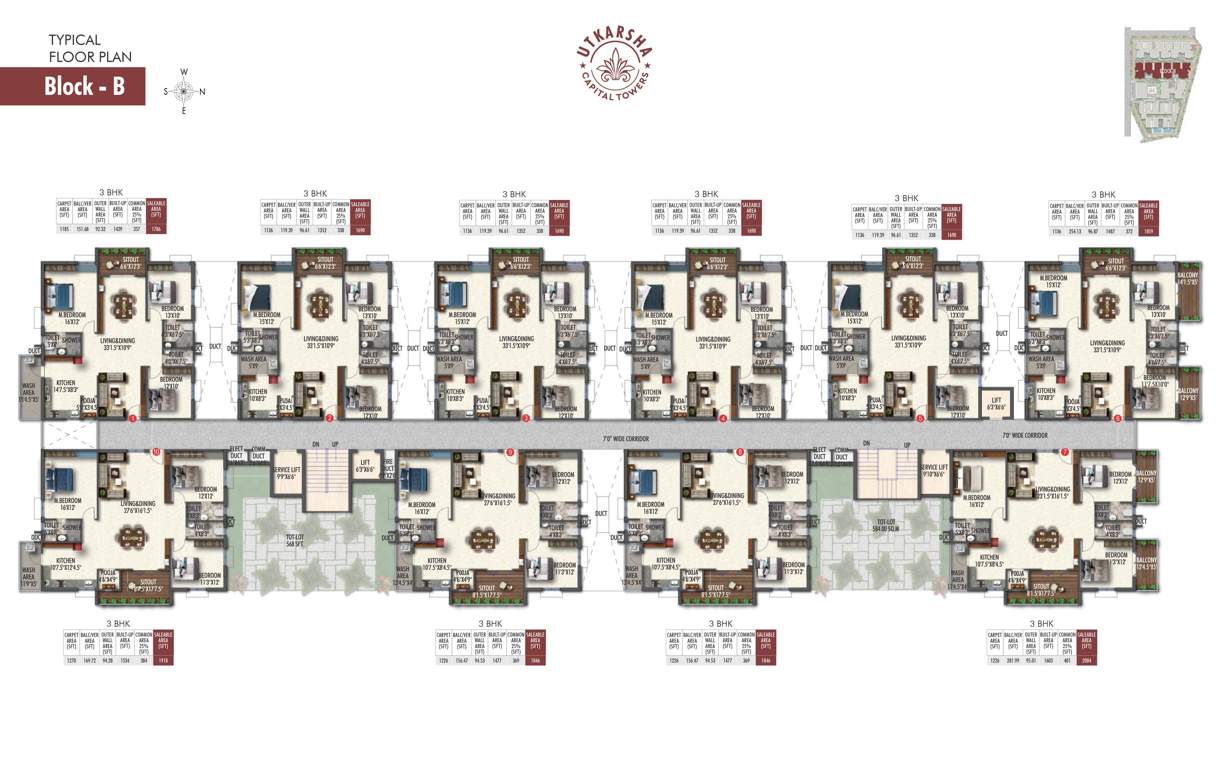  capital towers Tower B Cluster Plan