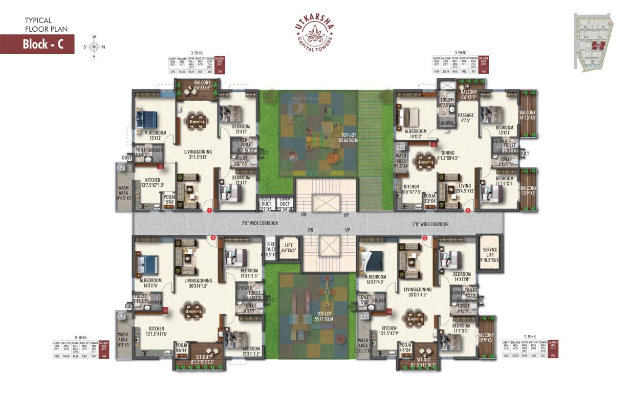  capital towers Tower C Cluster Plan