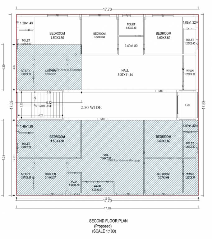  nest Nest Cluster Plan from 2nd to 5th Floor