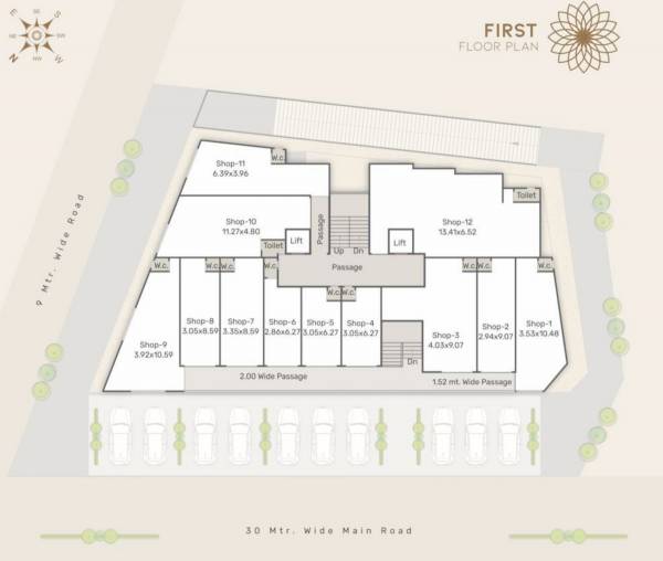 Sharnam Arcade Cluster Plan for 1st Floor sharnam-arcade Sharnam Arcade Cluster Plan for 1st Floor
