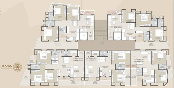 Sharnam Arcade Cluster Plan for 2nd Floor sharnam-arcade Sharnam Arcade Cluster Plan for 2nd Floor