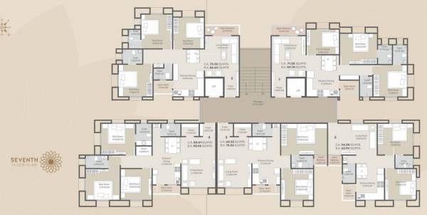 Sharnam Arcade Cluster Plan for 7th Floor sharnam-arcade Sharnam Arcade Cluster Plan for 7th Floor