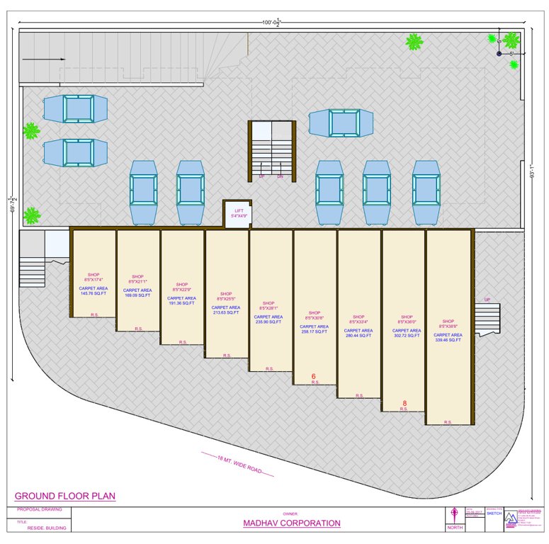 akshar avenue Tower A Cluster Plan