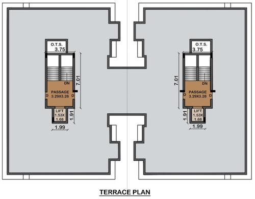  race-course-residency Tower A And B Cluster Plan for Terrace Floor