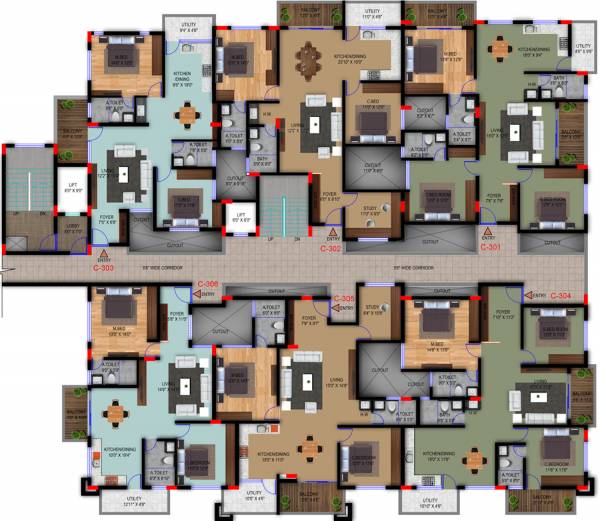  acropolis-block-c Acropolis Block C Cluster Plan For Typical